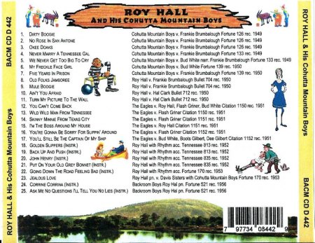ROY HALL - Rockabilly-Star im Hintergrund