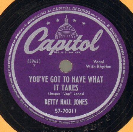 BETTY HALL JONES