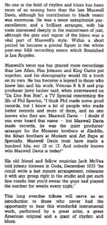MAXWELL DAVIS