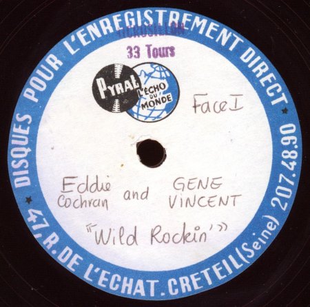 EDDIE COCHRAN - DICK CHARLES RECORDING SERVICE