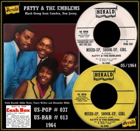 PATTY & THE EMBLEMS - MIXED UP SHOOK UP GIRL