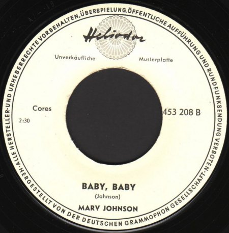Heliodor 45 3208 D Marv Johnson