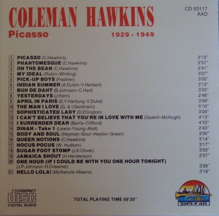 COLEMAN HAWKINS