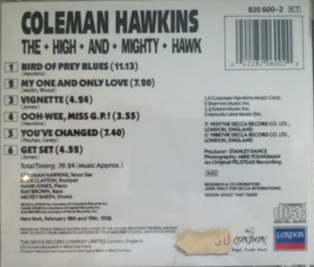 COLEMAN HAWKINS