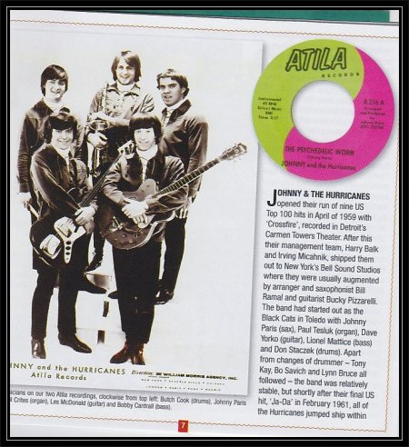 JOHNNY & THE HURRICANES - Bio und Singles