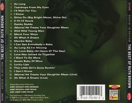 RUTH BROWN CD's