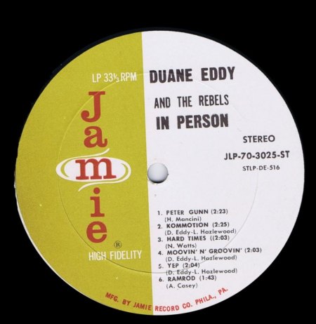 DUANE EDDY - JAMIE JLP 70-3025 ST C