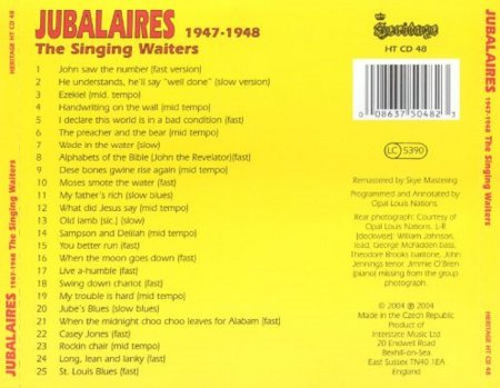 THE JUBALAIRES/THE ROYAL HARMONY QUARTET