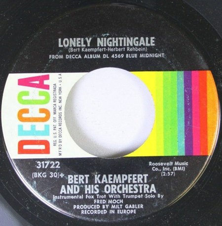 BERT KAEMPFERT - SINGLE DISCOGRAPHY