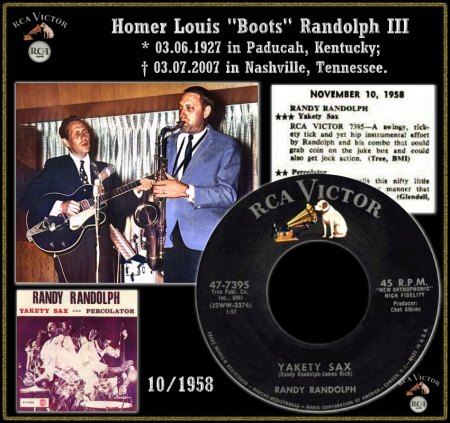 RANDY RANDOLPH - YAKETY SAX [RCA SINGLE]