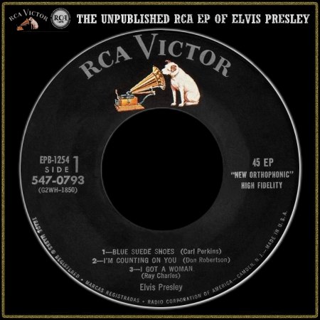 ELVIS PRESLEY RCA EP EPA-1254 UNPUBLISHED