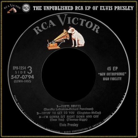 ELVIS PRESLEY RCA EP EPA-1254 UNPUBLISHED