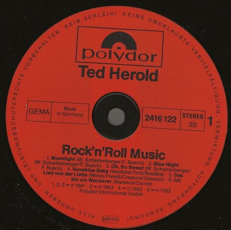 TED HEROLD - Alben