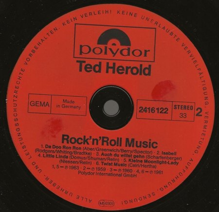 TED HEROLD - Alben