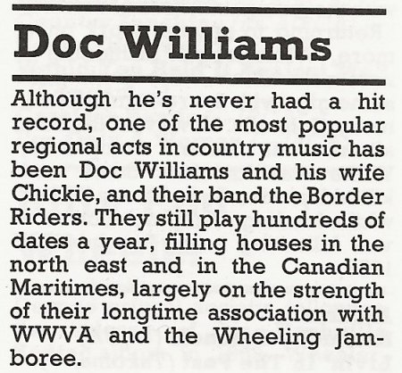 DOC WILLIAMS