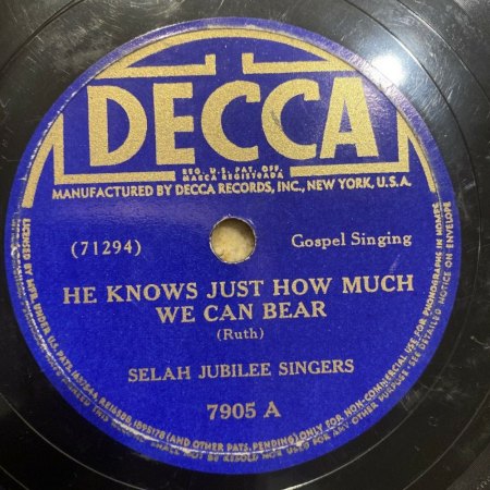 THE SELAH JUBILEE SINGERS