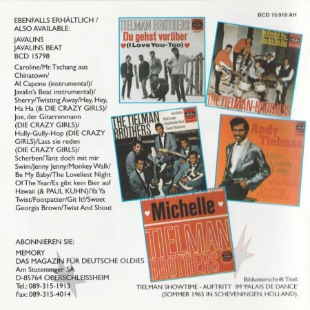 THE TIELMAN BROTHERS (Disco & Bio #27)