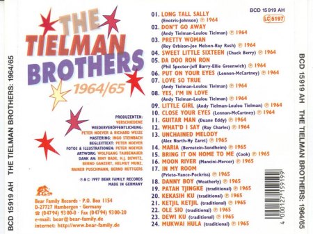 THE TIELMAN BROTHERS (Disco & Bio #27)