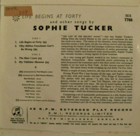 SOPHIE TUCKER