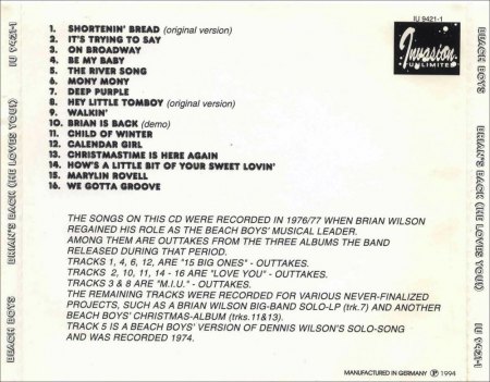 BEACH BOYS - CD's