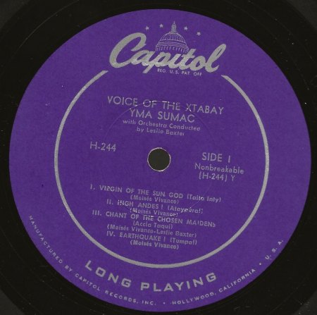 YMA SUMAC, das Stimmwunder auf Schallplatte