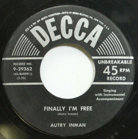 AUTRY  INMAN - Rockabilly  auf  Deutscher  BRUNSWICK