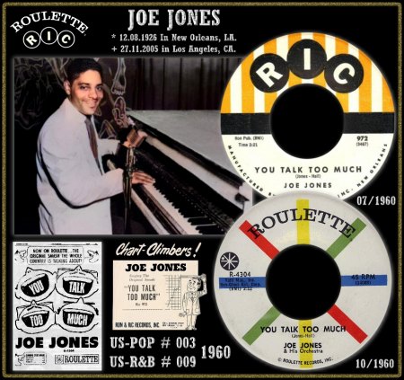 JOE JONES - YOU TALK TOO MUCH