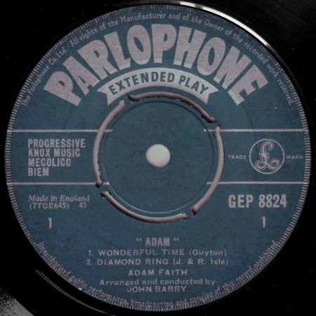 ADAM FAITH - EP's