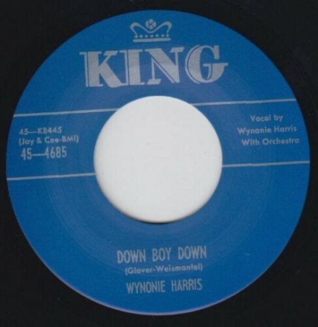 WYNONIE HARRIS - 45 RPM-Singles & Bio
