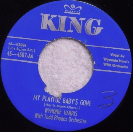 WYNONIE HARRIS - 45 RPM-Singles & Bio