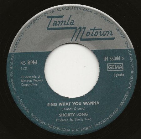 SHORTY LONG (Motown)