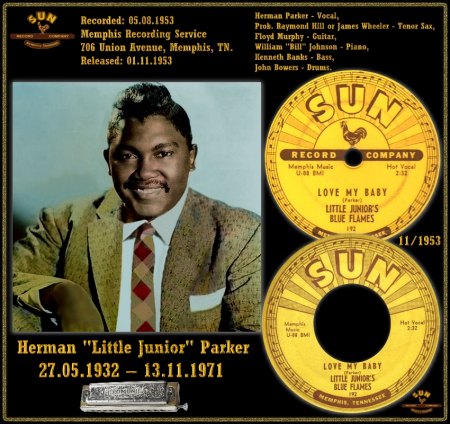 LITTLE JUNOR'S BLUE FLAMES (JUNIOR PARKER) - LOVE MY BABY