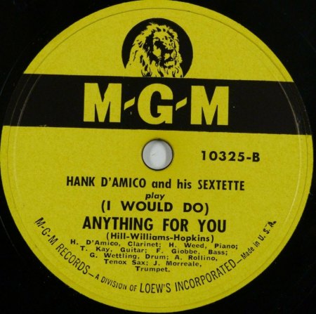 HANK D'AMICO