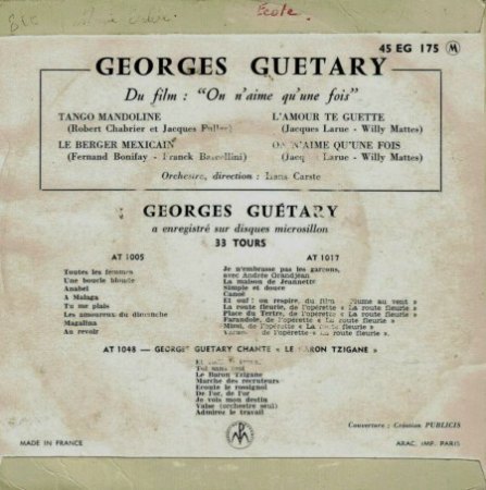 GEORGES GUÉTARY