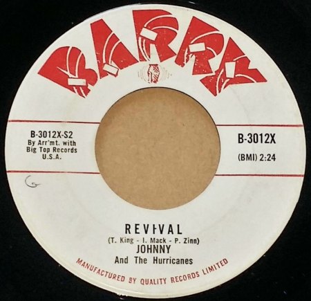 JOHNNY & THE HURRICANES - Bio und Singles