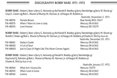 BOBBY BARE