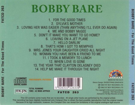 BOBBY BARE