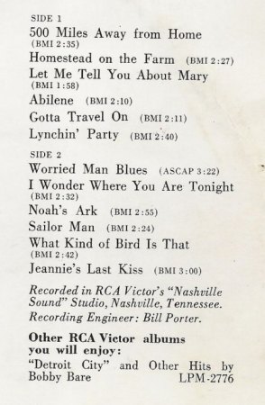 BOBBY BARE