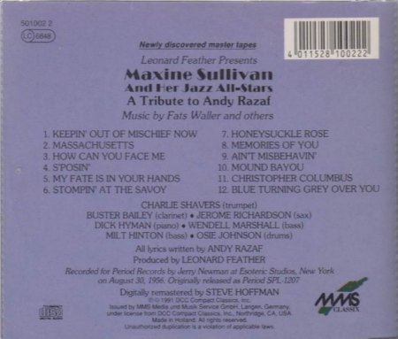 MAXINE SULLIVAN