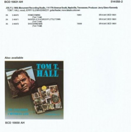 TOM T. HALL  (1936 - 2021)