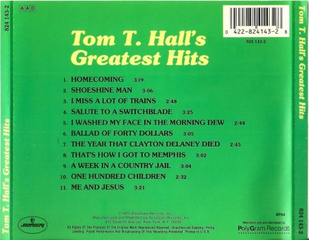 TOM T. HALL  (1936 - 2021)