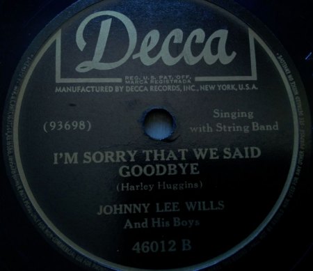 JOHNNIE LEE WILLS