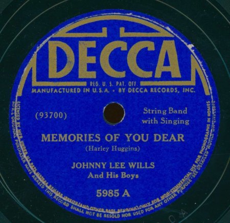 JOHNNIE LEE WILLS
