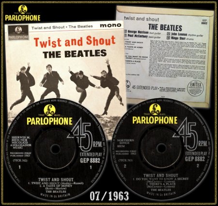 BEATLES PARLOPHONE (UK) EP GEP-8882
