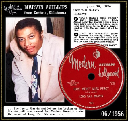 LONG TALL MARVIN (MARVIN PHILLIPS) - HAVE MERCY MISS PERCY