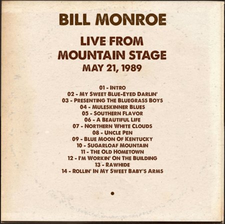 BILL MONROE