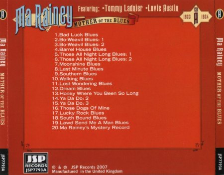 GERTRUDE 'MA' RAINEY