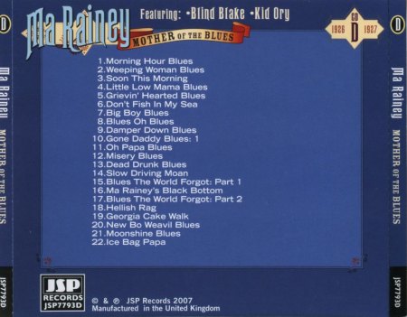 GERTRUDE 'MA' RAINEY