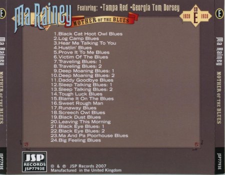 GERTRUDE 'MA' RAINEY