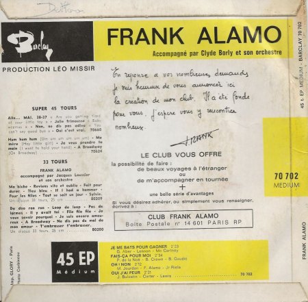 Frank Alamo (1941 - 2012)